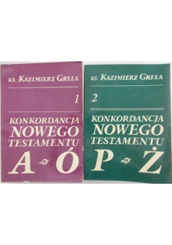 Konkordancja Nowego Testamentu, Część 1-2