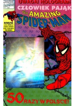 Uwaga hologram człowiek pająk the amazing spider-man