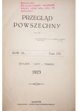 Przegląd powszechny, 1923r.
