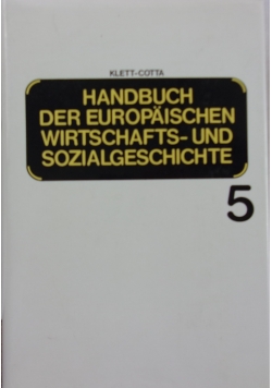 Handbuch der Europaischen wirtschafts und sozialgeschichte