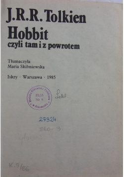 Hobbit czyli tam i z powrotem