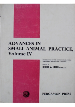 Advances in Small Anima Practice Vol IV