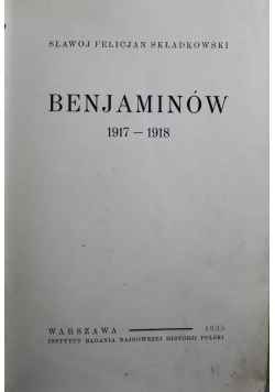 Benjaminów 1935 r.