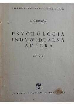 Psychologia indywidualna Adlera, 1948r.