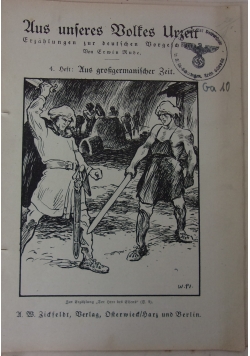 Aus unferes Boltes Urzeit, 1940r