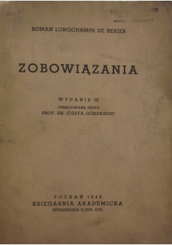 Zobowiązania, Tom III .1948r
