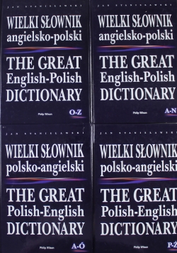 Wielki Słownik polsko - angielski 4 Tomy