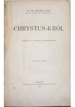 Chrystus Król, 1935 r.