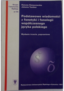 Podstawowe wiadomości z fonetyki i fonologii współczesnego języka angielskiego