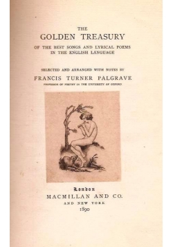 The Golden Treasury of Song and Lyrics, 1890 r.