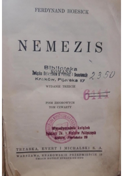 Nemezis , 1933 r.