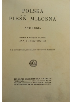 Polska Pieśń Miłosna 1912 r