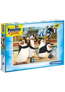 Puzzle 100 Pingwiny z Madagaskaru