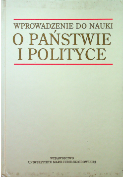 Wprowadzenie do nauki o państwie i polityce