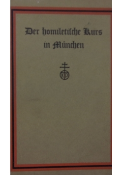 Der homiletische Kurs in Munchen, 1927 r.