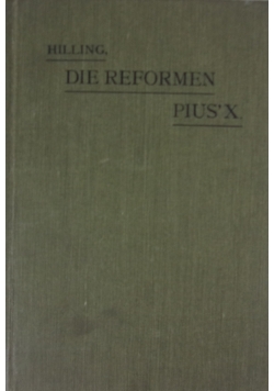 Die reformen des Papstes Pius' X, 1909 r.