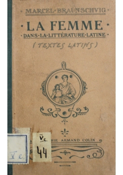 La FemmeDans la Litterature Latine 1918 r