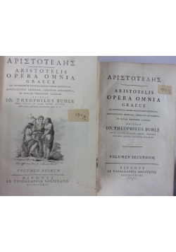 Aristotelis Opera Omnia Graece, Volumen I-II, ok 1791 r.