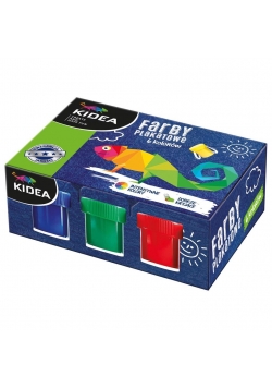 Farby plakatowe 6 kolorów x 20ml KIDEA