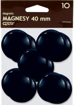 Magnes 40mm czarny 10szt GRAND