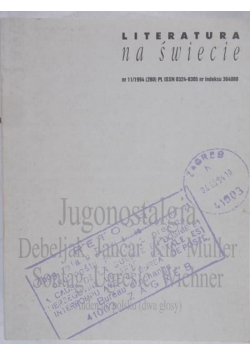 Literatura na świecie nr 11