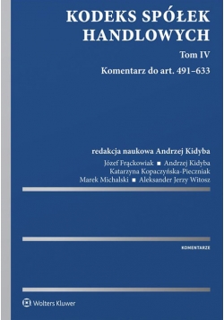 Kodeks spółek handlowych Tom 4