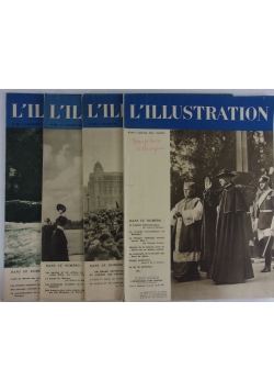 L'illustration, 4 czasopisma , ok 1938r.