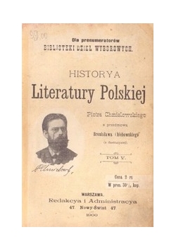Historya Literatury Polskiej. Tom V ,1900 r.