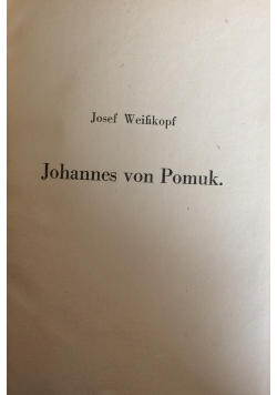Johannes von Pomuk, 1948r.
