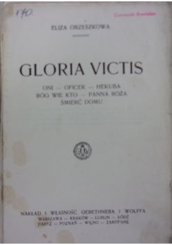 Gloria Victis, 1928r.