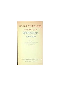 Briefwechsel Rainer Maria Rilke