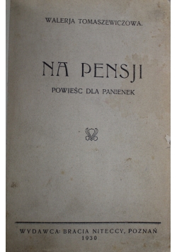 Na pensji 1930 r.