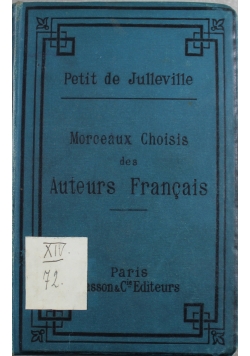 Morceaux Choisis des Auteurs Francais cz 1 i 2 ok 1900 r.