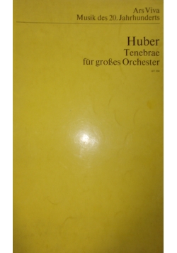 Tenebrae fur grosses Orchester