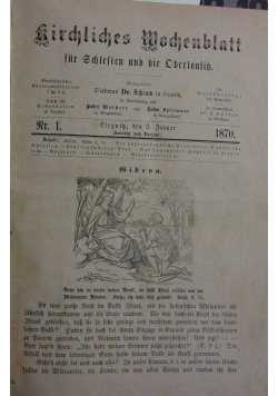 Kirchliches wochenblatt, 1870 r.