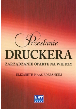 Przesłanie Druckera Zarządzanie oparte na wiedzy