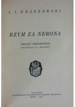 Rzym za Nerona, 1933r.
