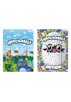 Teczka z gumką A4 Hatchimals 10 sztuk mix