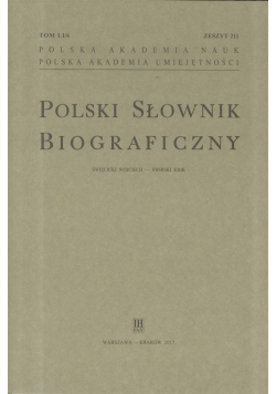 Polski Słownik Biograficzny z.211 T.51/4