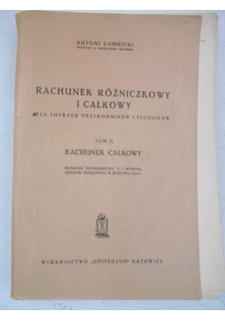 Rachunek różniczkowy i całkowy, tom II, 1947 r.