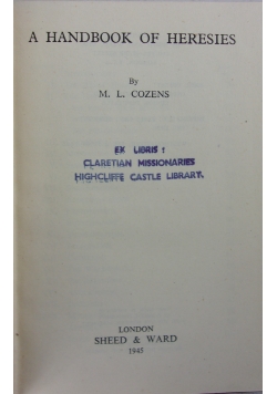A Handbook of Heresies ,1945r.
