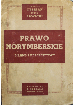 Prawo norymberskie Bilans i perspektywy 1948 r