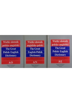 Wielki słownik polsko-angielski, 3 książki