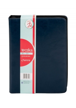 Teczka A5 723 granatowa z kalkulatorem