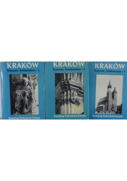 Kraków kościoły Śródmieścia zestaw 3 książek