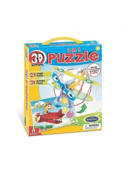 Puzzle 3D 2w1 - Samolot