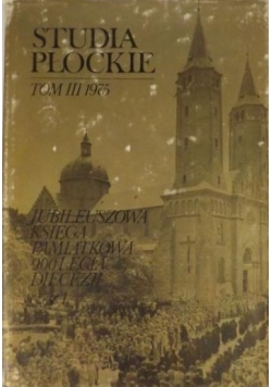 Studia Płockie, Tom III