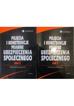 Pojęcia i konstrukcje prawne ubezpieczenia społecznego, Tom  I-II