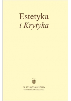 Estetyka i Krytyka Nr 17 i18