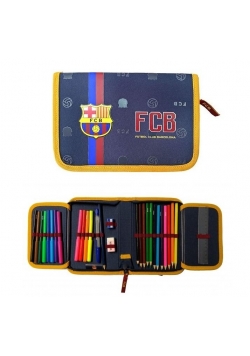 Piórnik 2-klapkowy z wyposażeniem Barcelona